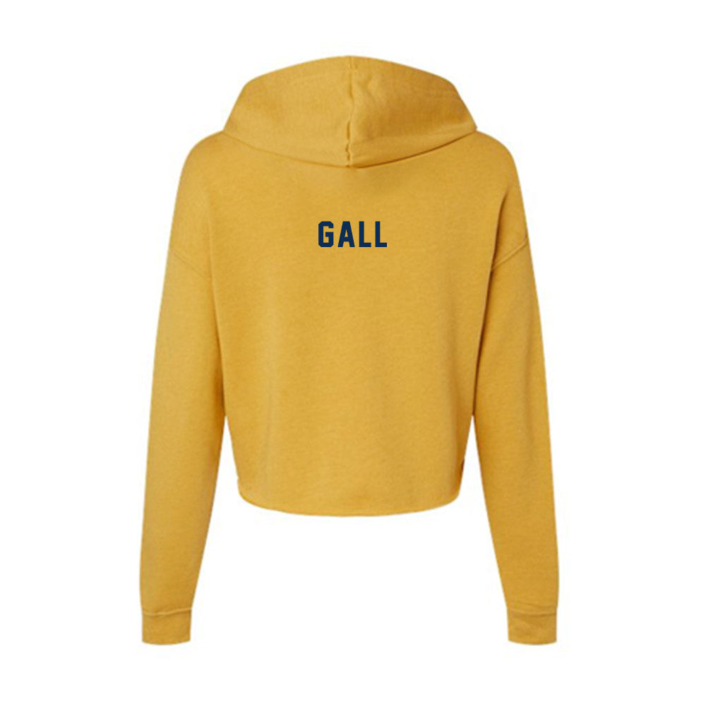 West Virginia - NCAA Women's Rowing : Anna Gall - Women's Crop Fleece Hoodie-1