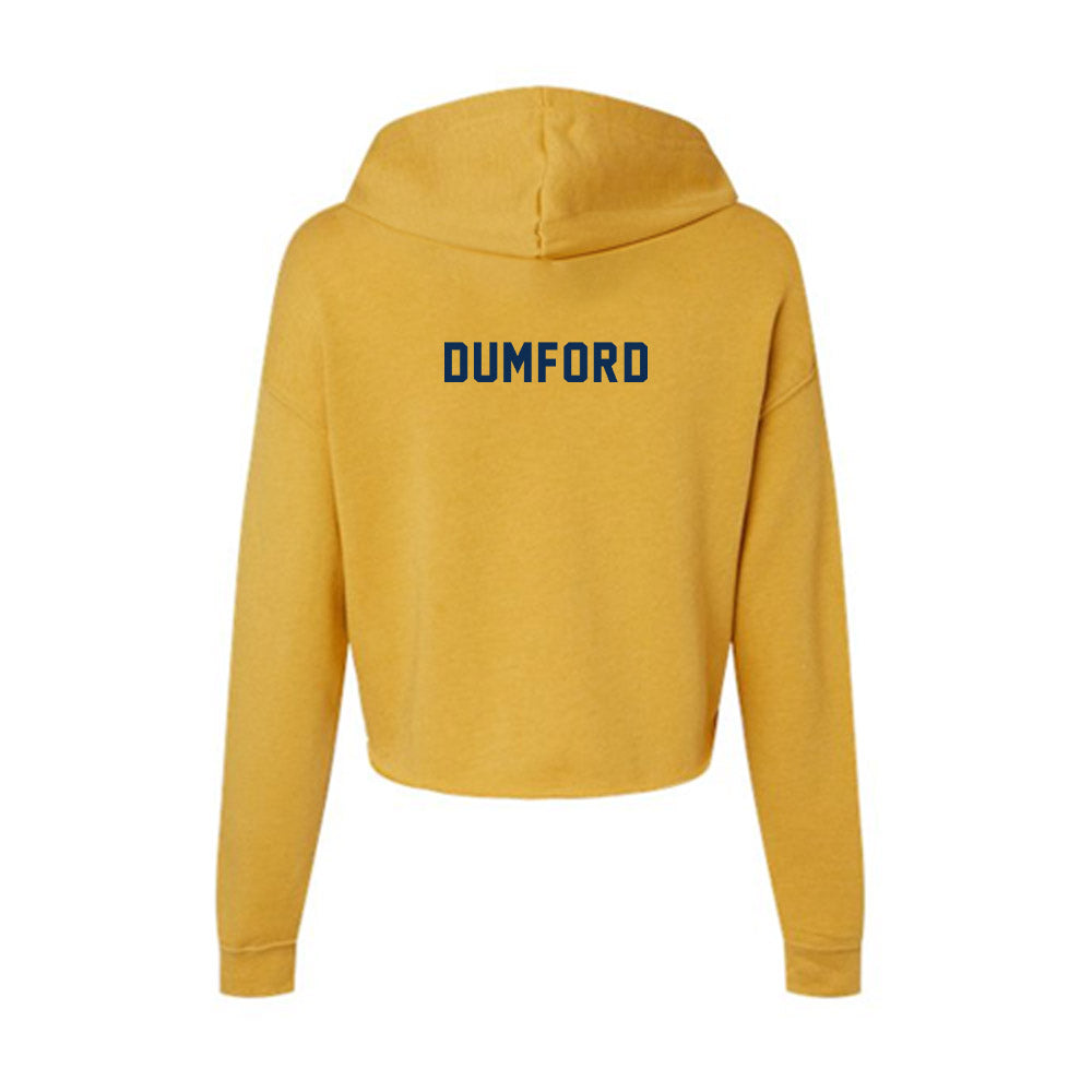 West Virginia - NCAA Women's Rowing : Emily Dumford - Women's Crop Fleece Hoodie-1