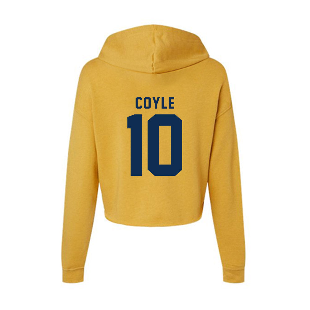 West Virginia - NCAA Women's Volleyball : Quincey Coyle - Women's Crop Fleece Hoodie-1