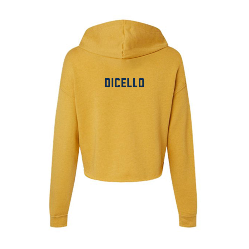 West Virginia - NCAA Women's Gymnastics : Karleigh DiCello - Women's Crop Fleece Hoodie-1