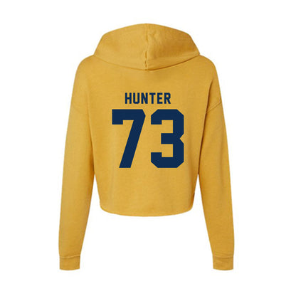 West Virginia - NCAA Football : Andreas hunter - Women's Crop Fleece Hoodie-1