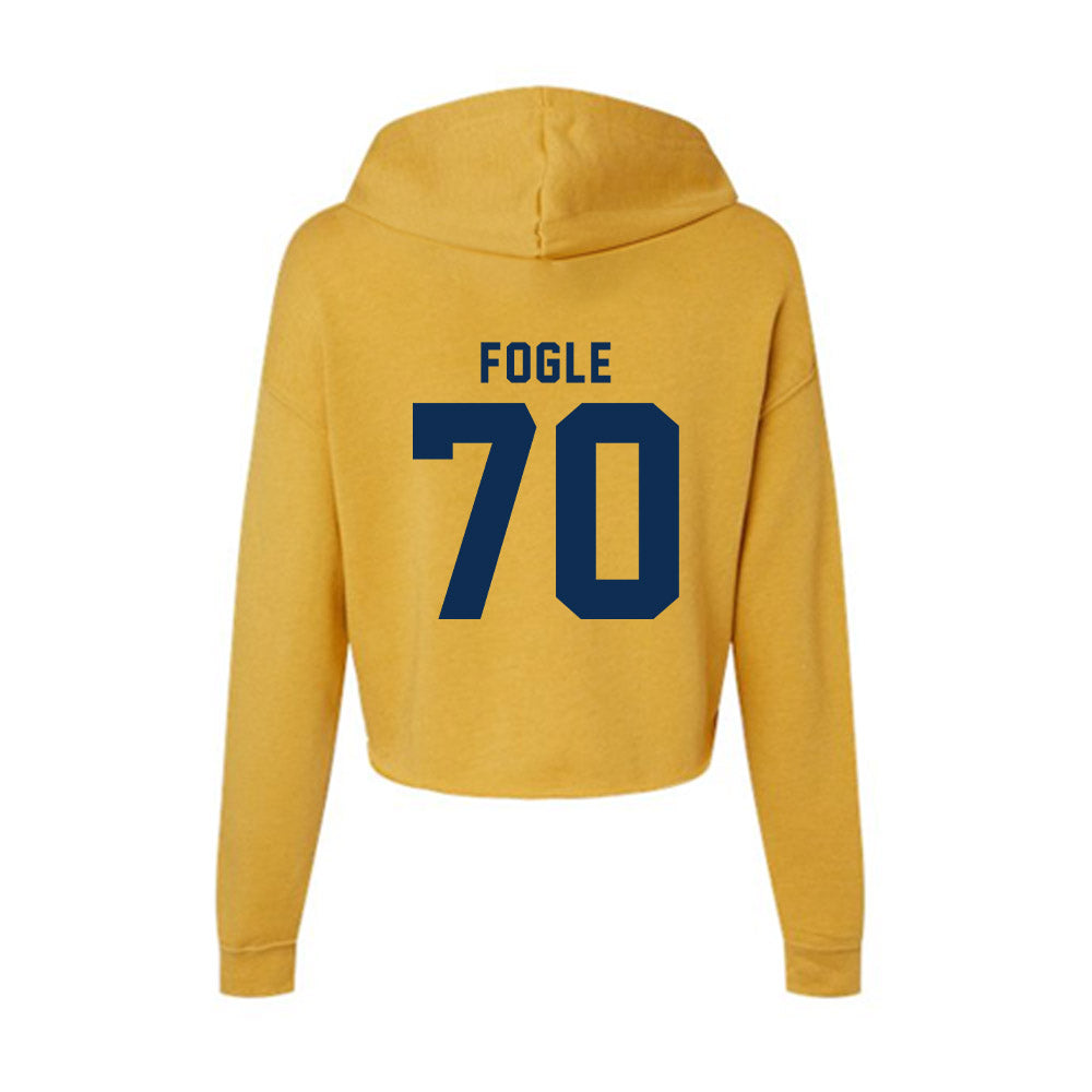 West Virginia - NCAA Football : Griffin Fogle - Women's Crop Fleece Hoodie-1
