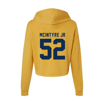West Virginia - NCAA Football : Corey McIntyre Jr - Women's Crop Fleece Hoodie-1