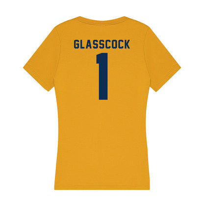 West Virginia - NCAA Baseball : JJ Glasscock - Women's V-Neck T-Shirt-1