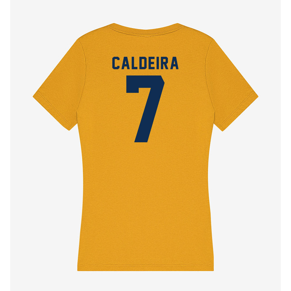 West Virginia - NCAA Men's Soccer : Marcus Caldeira - Women's V-Neck T-Shirt-1