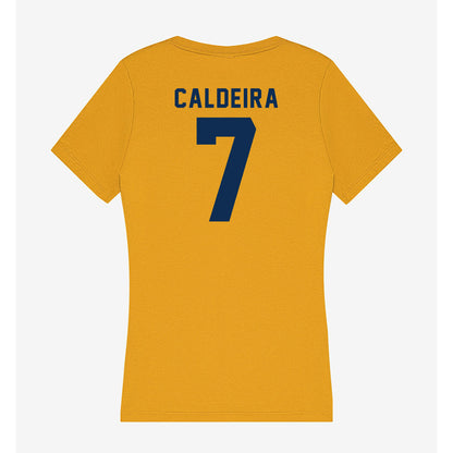 West Virginia - NCAA Men's Soccer : Marcus Caldeira - Women's V-Neck T-Shirt-1