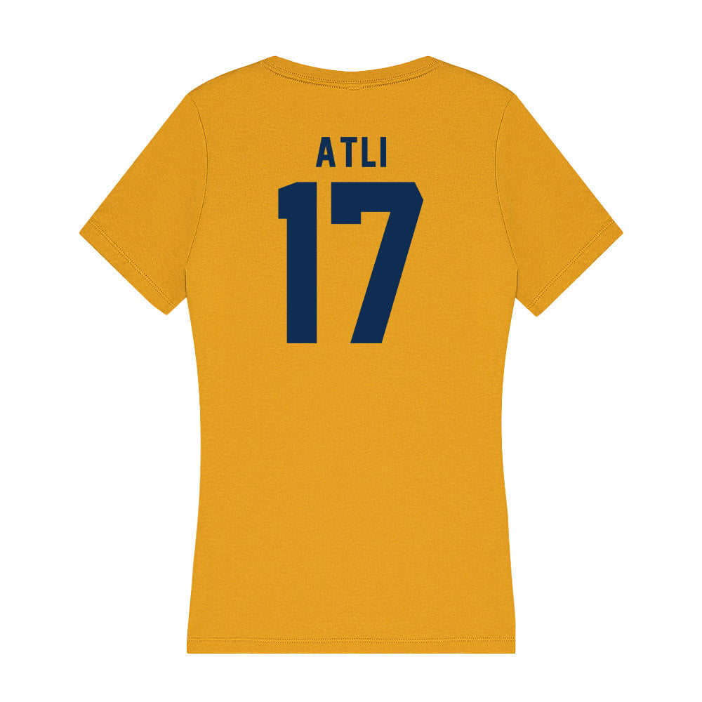 West Virginia - NCAA Women's Basketball : Feryal Defne Atli - Women's V-Neck T-Shirt-1