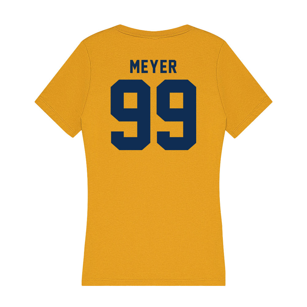West Virginia - NCAA Baseball : Chase Meyer - Women's V-Neck T-Shirt-1