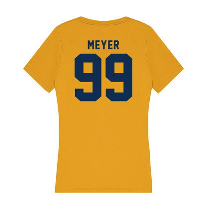 West Virginia - NCAA Baseball : Chase Meyer - Women's V-Neck T-Shirt-1