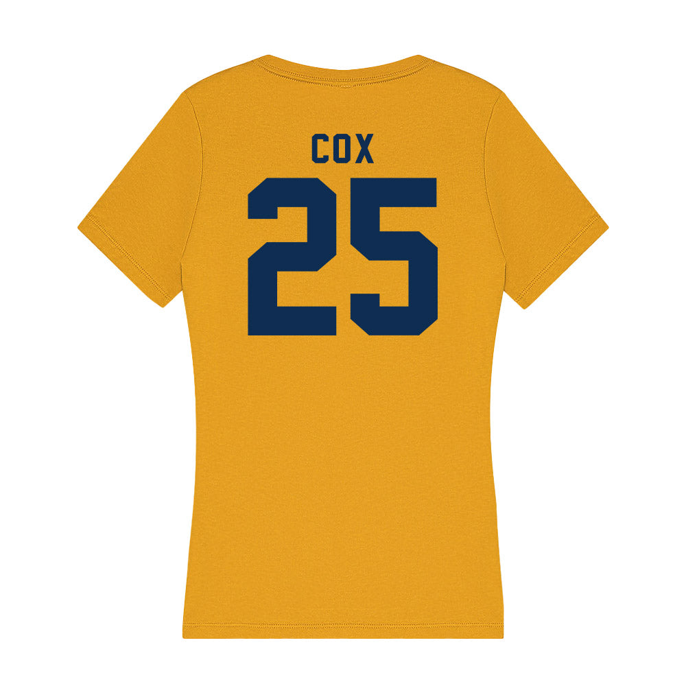 West Virginia - NCAA Baseball : Tyler Cox - Women's V-Neck T-Shirt-1