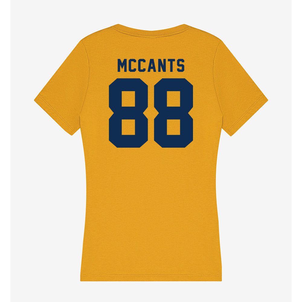 West Virginia - NCAA Football : Jordan McCants - Women's V-Neck T-Shirt-1