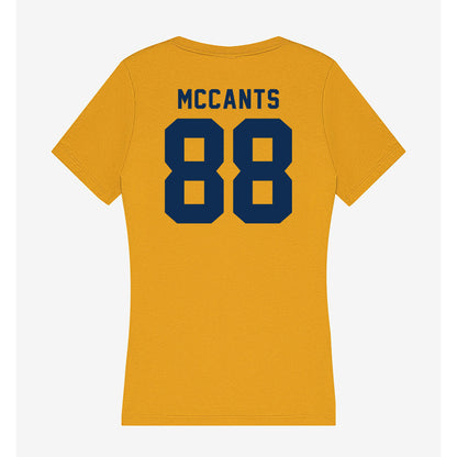 West Virginia - NCAA Football : Jordan McCants - Women's V-Neck T-Shirt-1