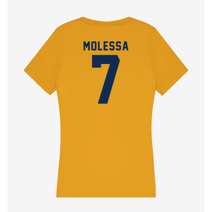 West Virginia - NCAA Baseball : Maxwell Molessa - Women's V-Neck T-Shirt-1