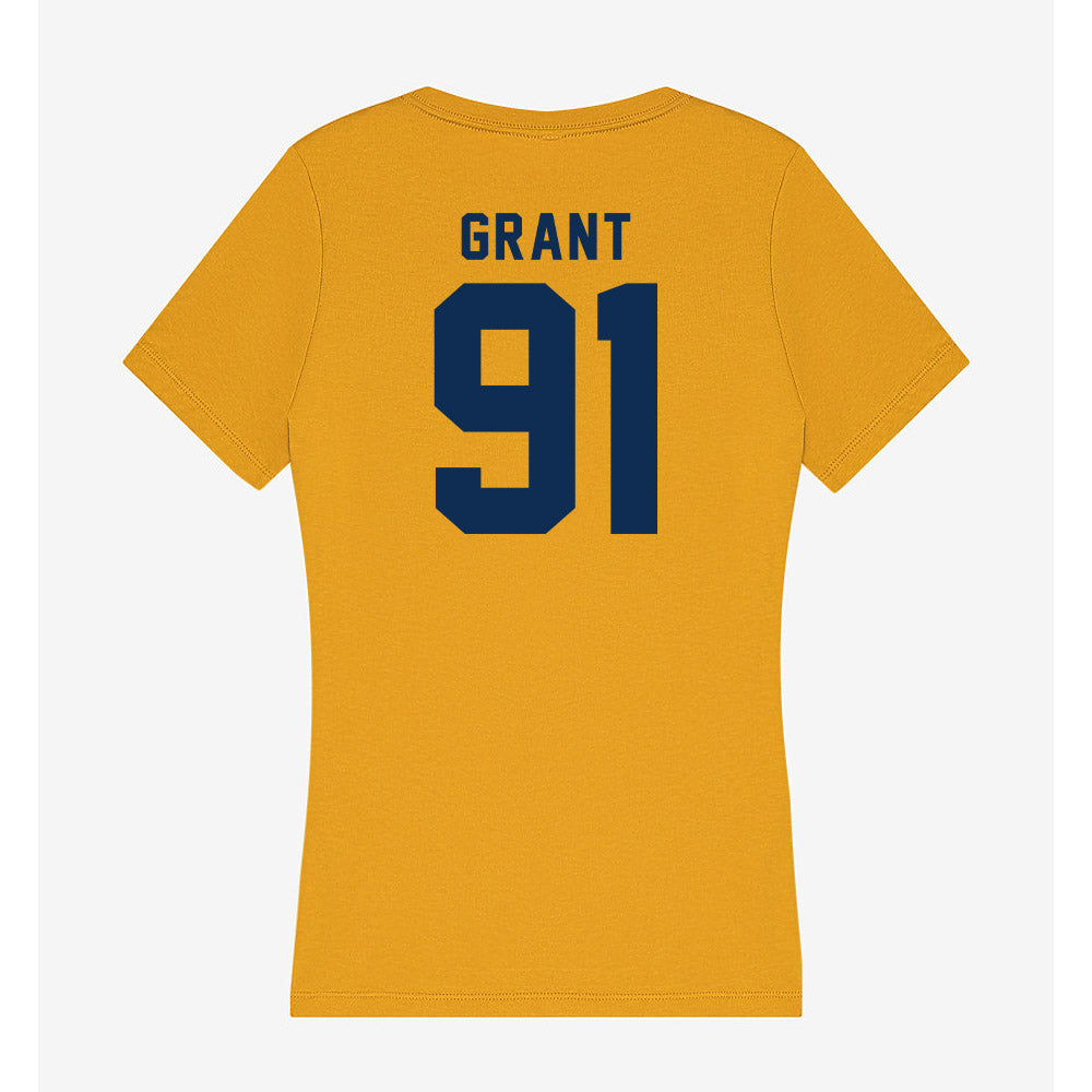 West Virginia - NCAA Football : Devin Grant - Women's V-Neck T-Shirt-1