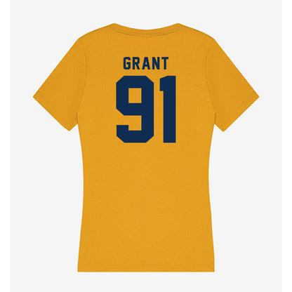 West Virginia - NCAA Football : Devin Grant - Women's V-Neck T-Shirt-1