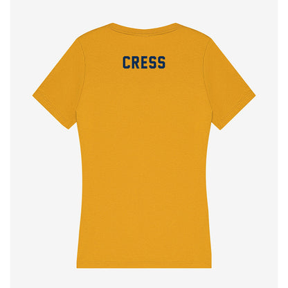 West Virginia - NCAA Women's Track & Field : Olivia Cress - Women's V-Neck T-Shirt-1
