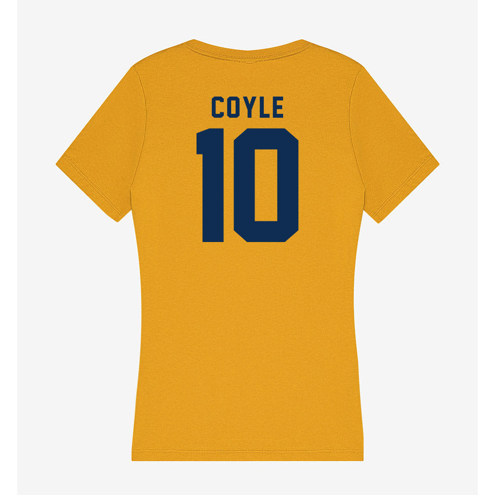 West Virginia - NCAA Women's Volleyball : Quincey Coyle - Women's V-Neck T-Shirt-1
