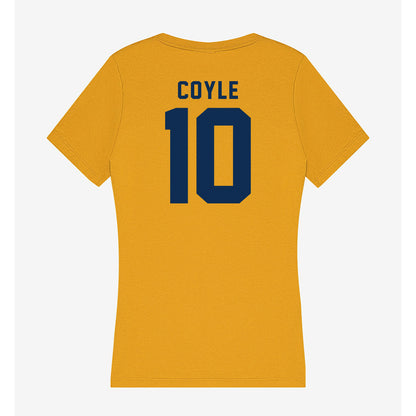 West Virginia - NCAA Women's Volleyball : Quincey Coyle - Women's V-Neck T-Shirt-1