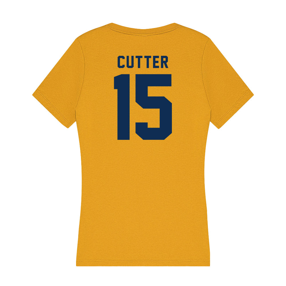 West Virginia - NCAA Football : Ben Cutter - Women's V-Neck T-Shirt-1