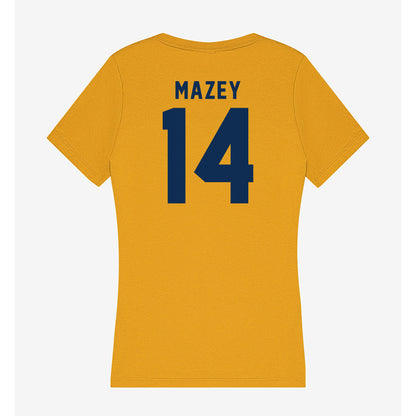 West Virginia - NCAA Baseball : Weston Mazey - Women's V-Neck T-Shirt-1