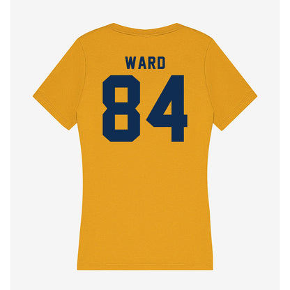 West Virginia - NCAA Football : Ryan Ward - Women's V-Neck T-Shirt-1