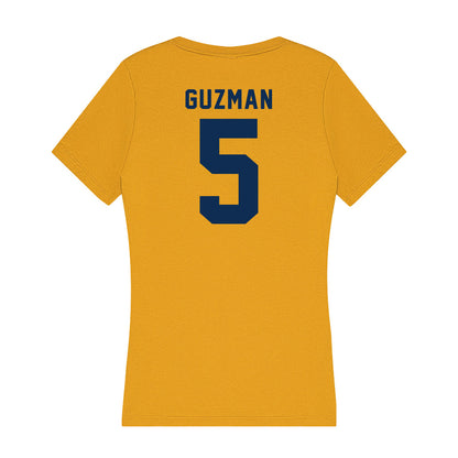 West Virginia - NCAA Baseball : Armani Guzman - Women's V-Neck T-Shirt-1