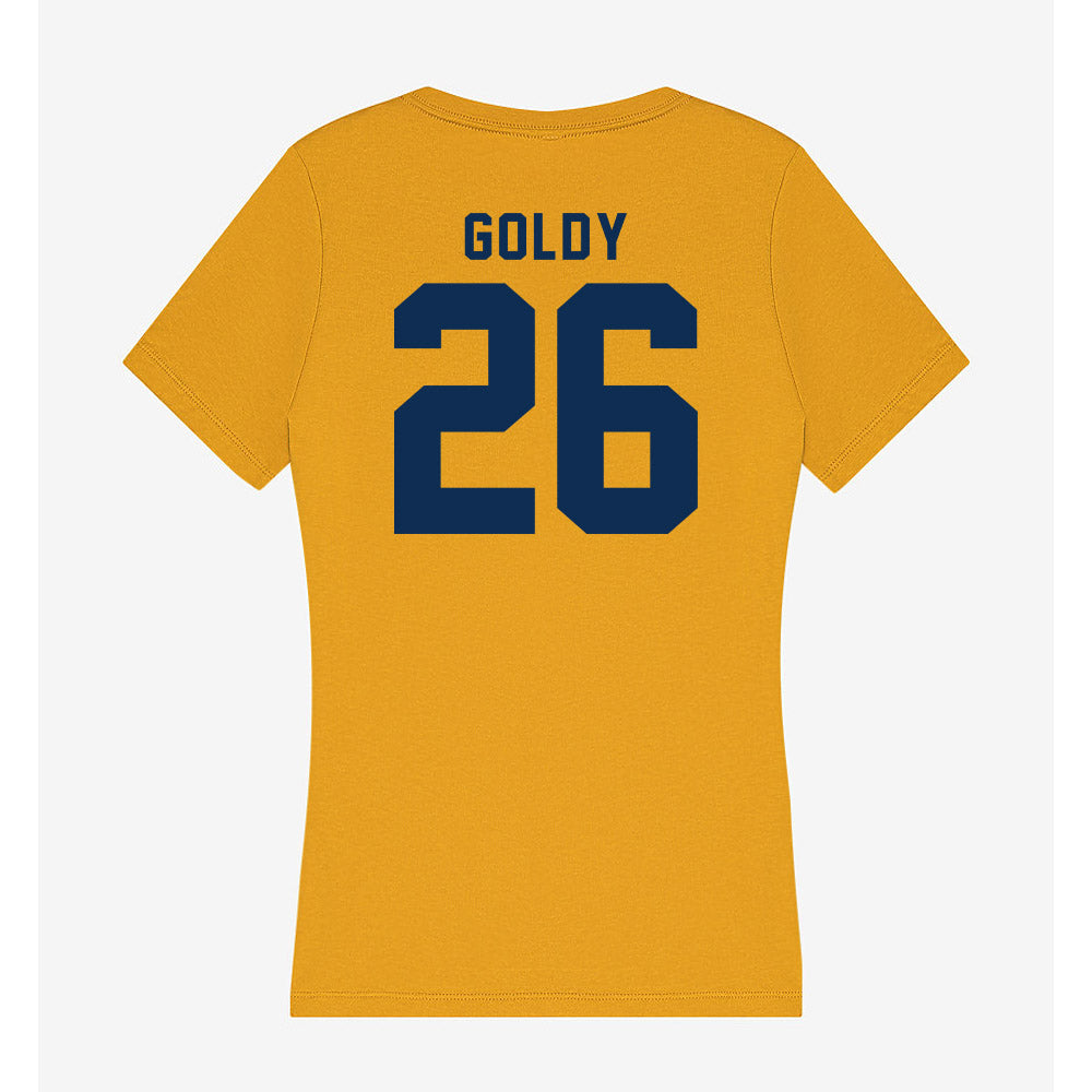 West Virginia - NCAA Baseball : Sean Goldy - Women's V-Neck T-Shirt-1