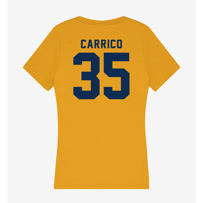 West Virginia - NCAA Football : Reid Carrico - Women's V-Neck T-Shirt-1