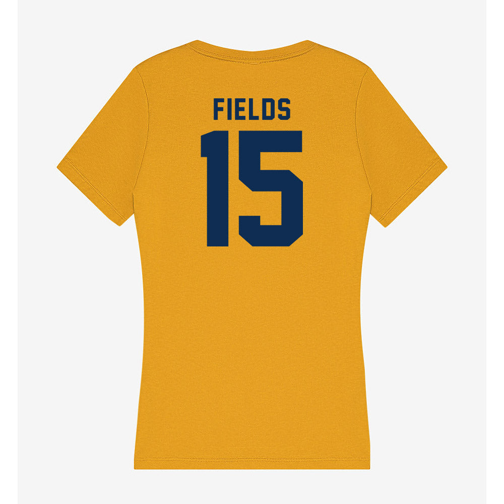 West Virginia - NCAA Men's Basketball : Jackson Fields - Women's V-Neck T-Shirt-1