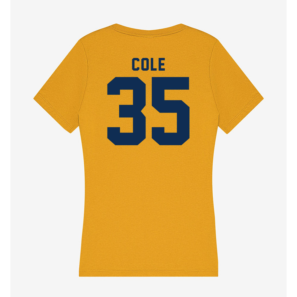 West Virginia - NCAA Baseball : Chansen Cole - Women's V-Neck T-Shirt-1