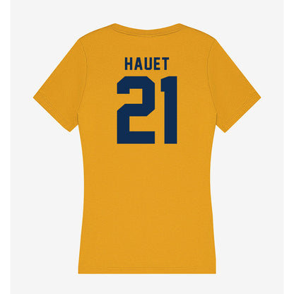 West Virginia - NCAA Men's Basketball : Niyol Hauet - Women's V-Neck T-Shirt-1