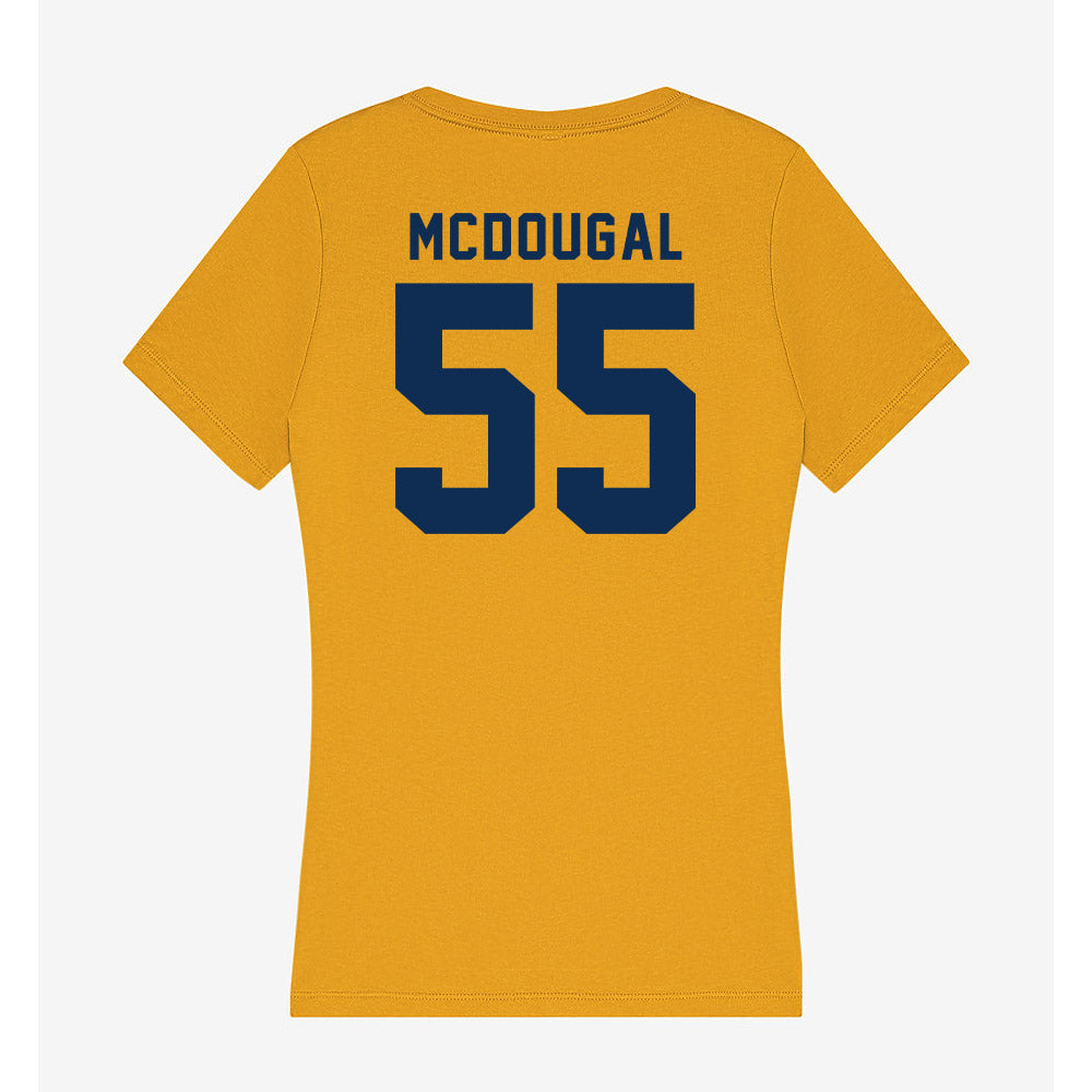 West Virginia - NCAA Baseball : Ben McDougal - Women's V-Neck T-Shirt-1