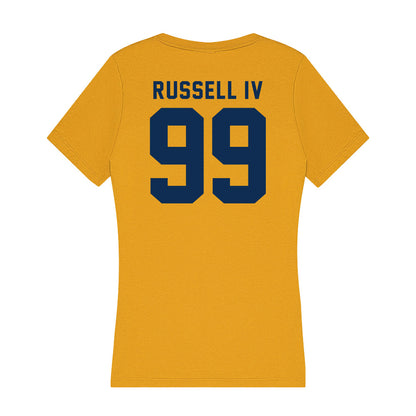 West Virginia - NCAA Football : Hammond Russell IV - Women's V-Neck T-Shirt-1