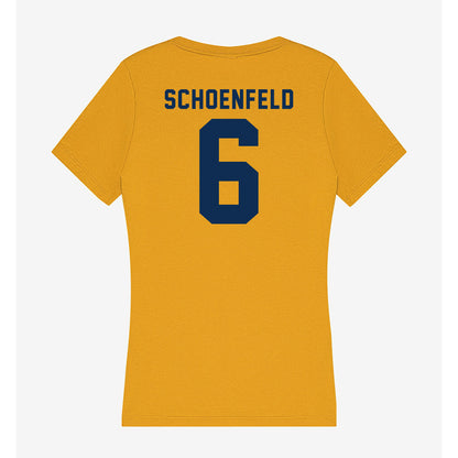 West Virginia - NCAA Baseball : Paul Schoenfeld - Women's V-Neck T-Shirt-1