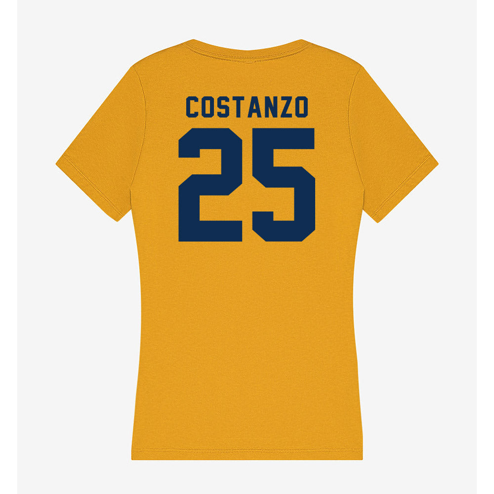 West Virginia - NCAA Baseball : JD Costanzo - Women's V-Neck T-Shirt-1