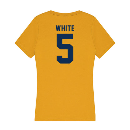 West Virginia - NCAA Women's Soccer : Taylor White - Women's V-Neck T-Shirt-1