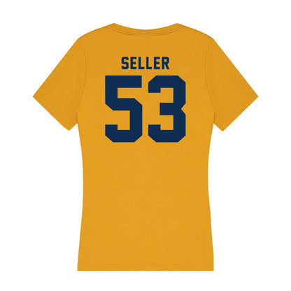 West Virginia - NCAA Football : Kaden Seller - Women's V-Neck T-Shirt-1
