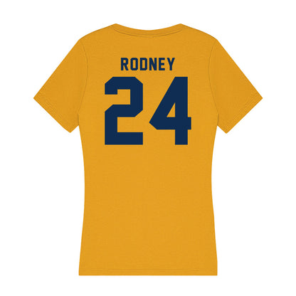 West Virginia - NCAA Football : Rodney Gallagher III Rodney - Women's V-Neck T-Shirt-1
