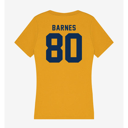 West Virginia - NCAA Football : Grayson Barnes - Women's V-Neck T-Shirt-1