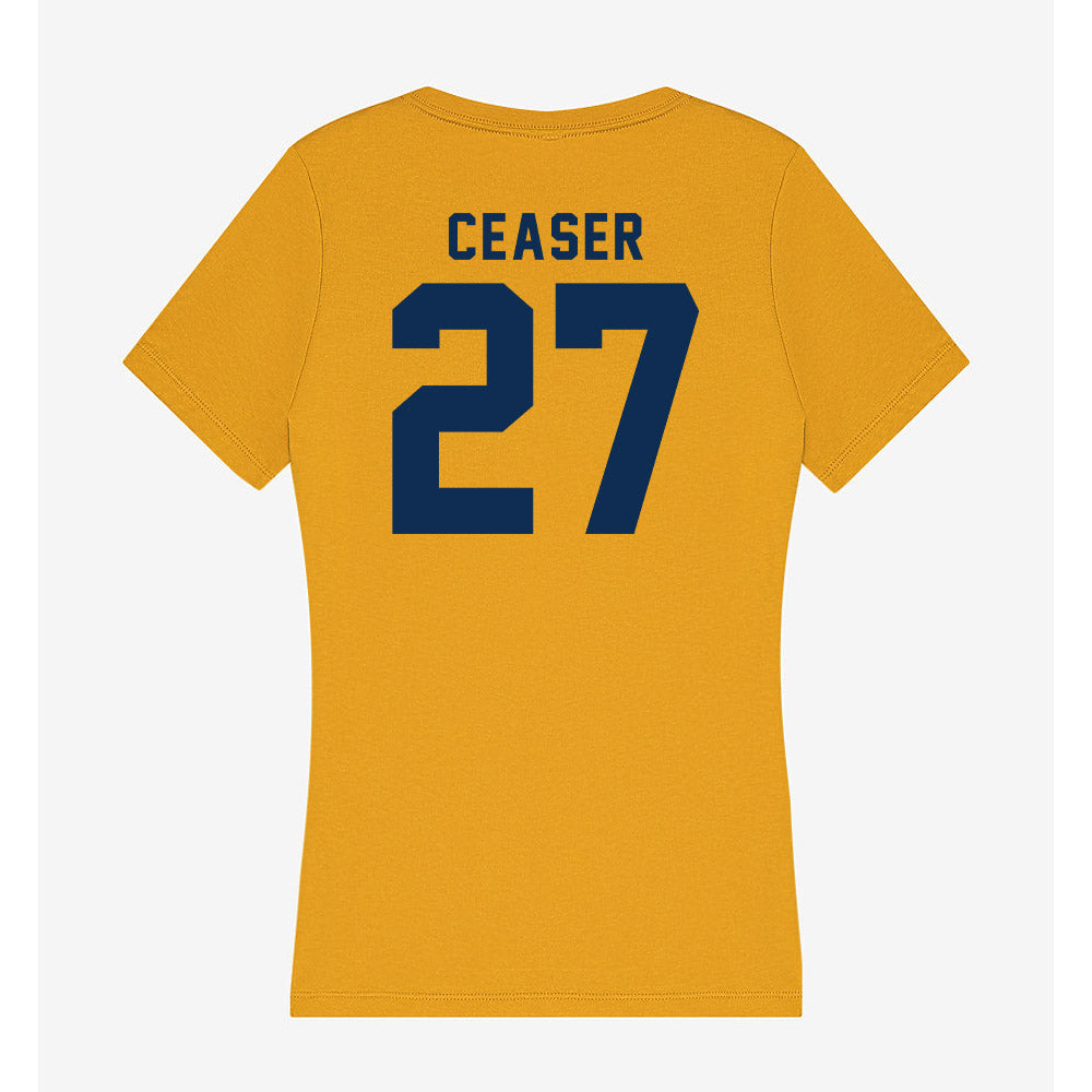 West Virginia - NCAA Women's Soccer : Isabel Ceaser - Women's V-Neck T-Shirt-1