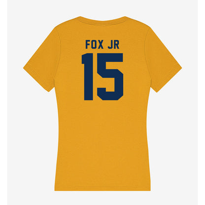 West Virginia - NCAA Football : Scotty Fox Jr - Women's V-Neck T-Shirt-1