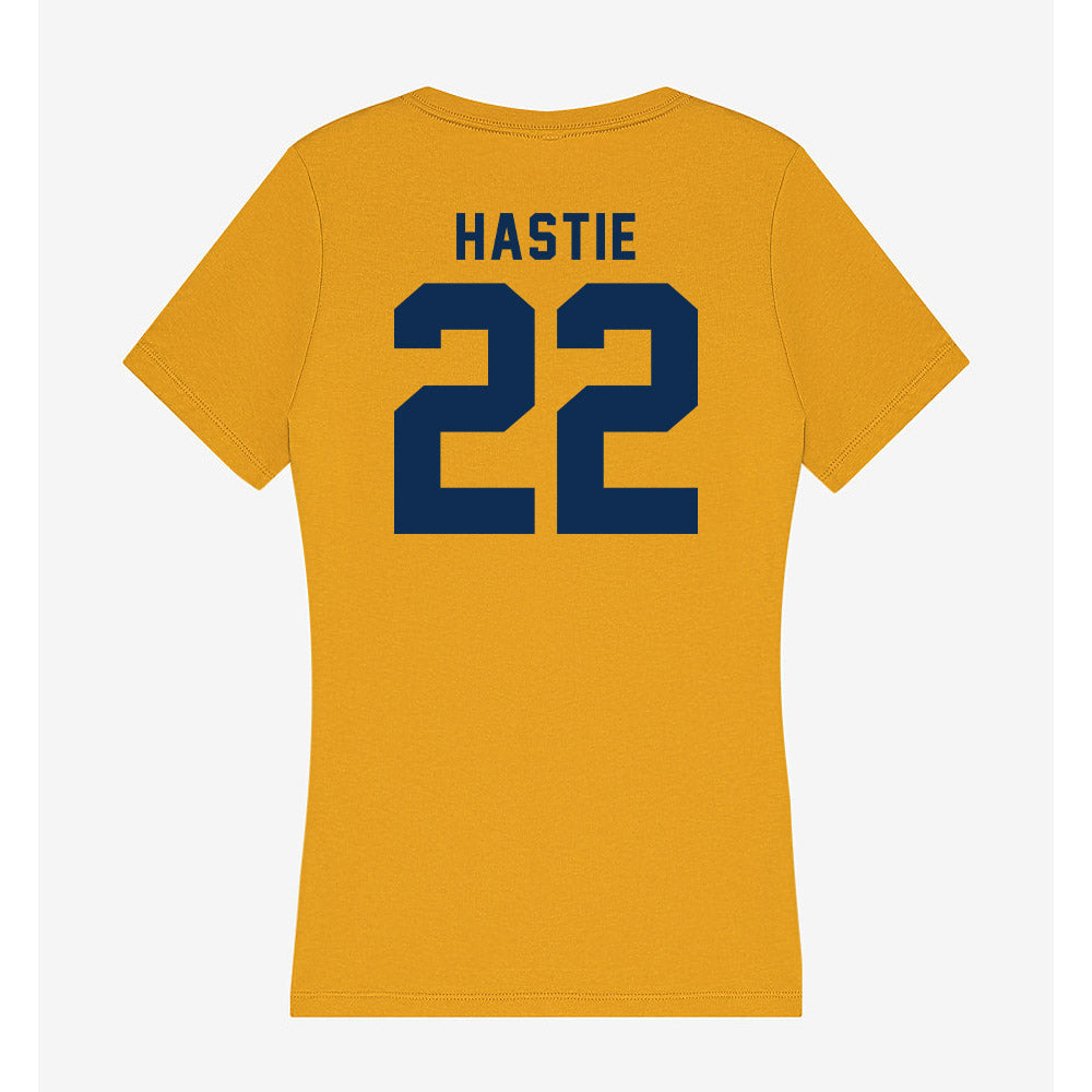 West Virginia - NCAA Football : Mike Hastie - Women's V-Neck T-Shirt-1