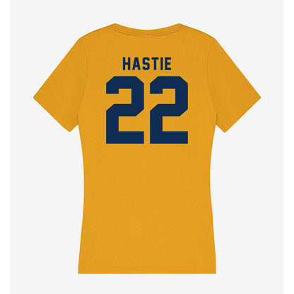 West Virginia - NCAA Football : Mike Hastie - Women's V-Neck T-Shirt-1