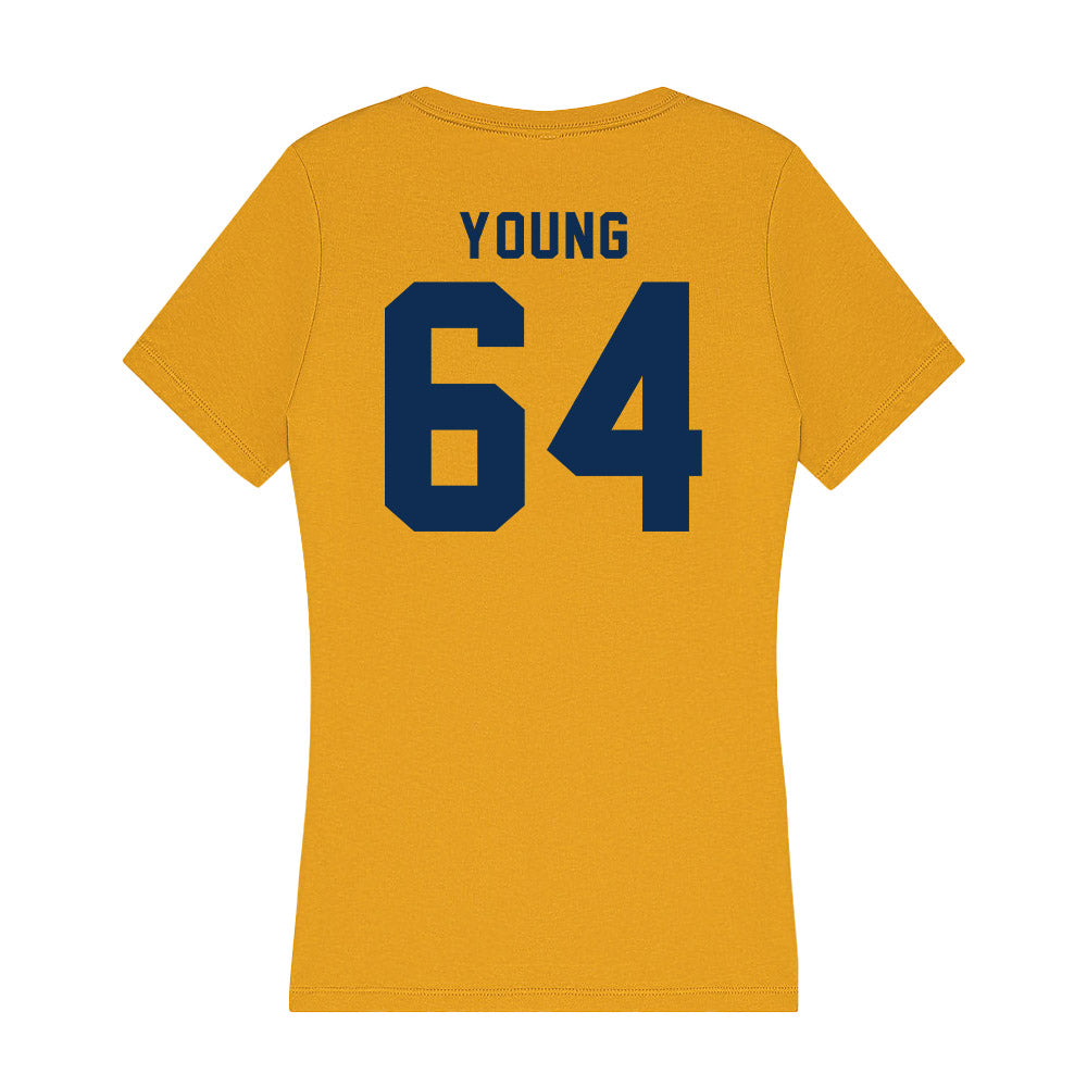 West Virginia - NCAA Football : Cooper Young - Women's V-Neck T-Shirt-1