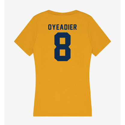 West Virginia - NCAA Men's Basketball : Abraham Oyeadier - Women's V-Neck T-Shirt-1