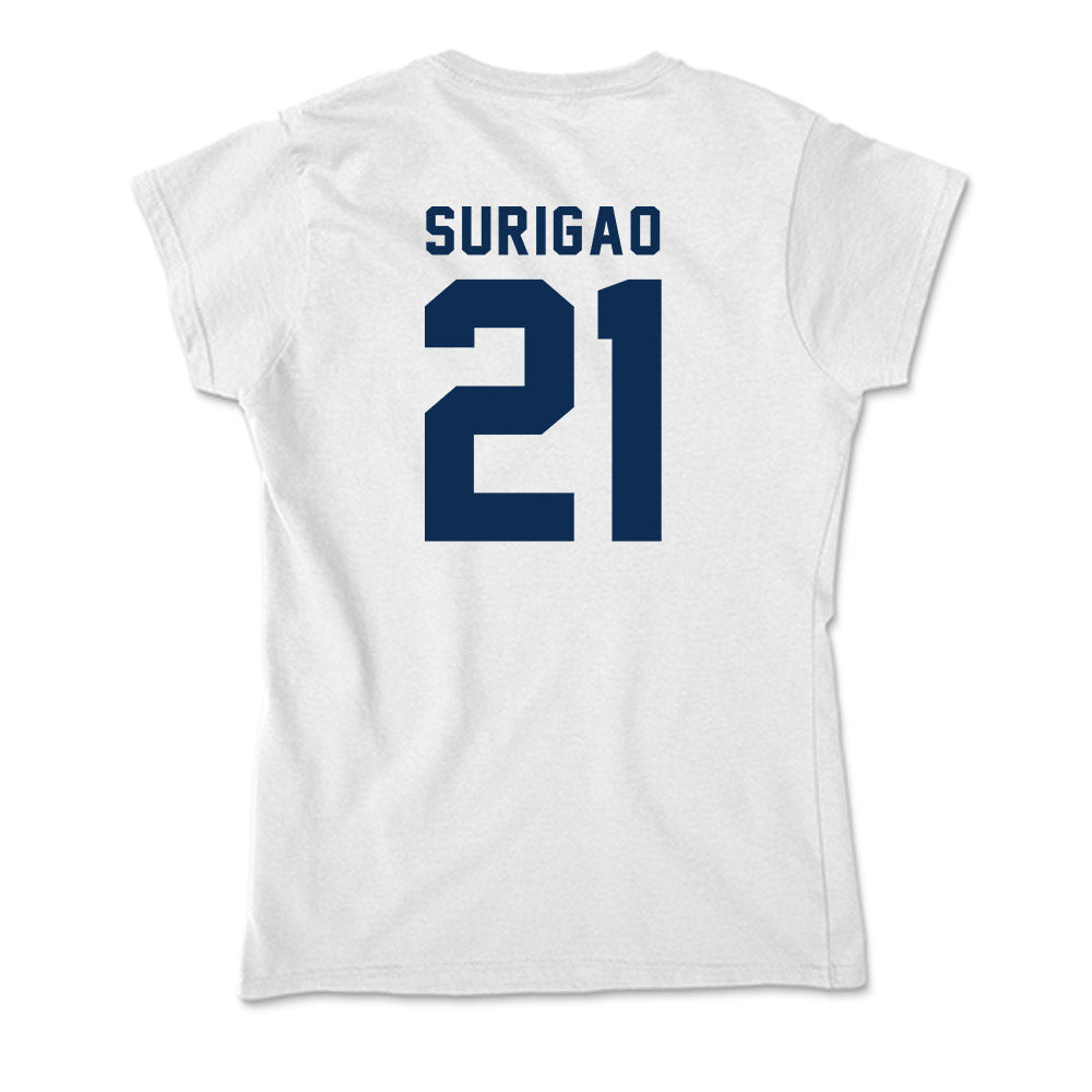 West Virginia - NCAA Baseball : Joshua Surigao - Soft Style Women’s T-Shirt-1