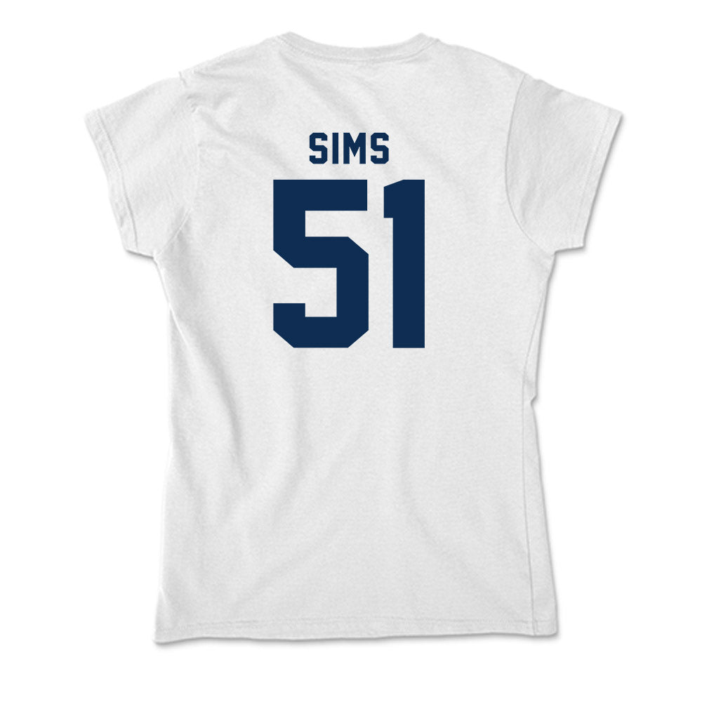 West Virginia - NCAA Baseball : Colton Sims - Soft Style Women’s T-Shirt-1