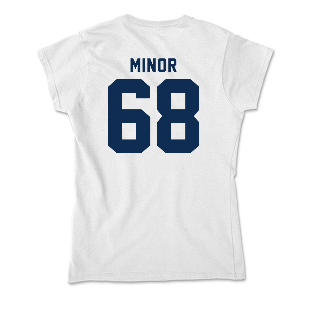 West Virginia - NCAA Football : Wyatt Minor - Soft Style Women’s T-Shirt-1