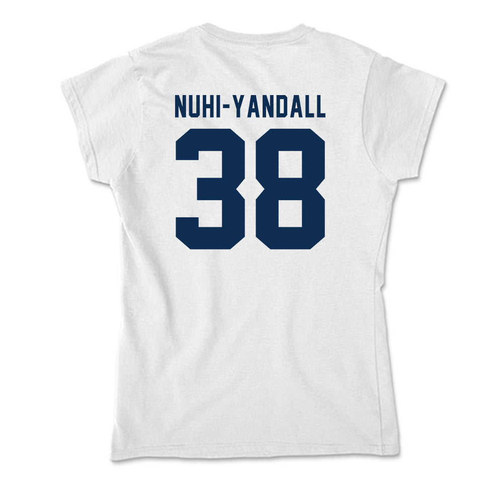 West Virginia - NCAA Football : Caleb Nuhi-Yandall - Soft Style Women’s T-Shirt-1