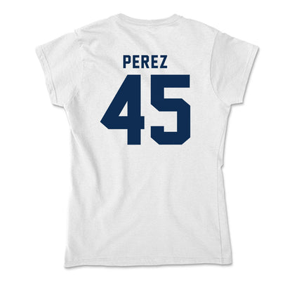 West Virginia - NCAA Baseball : David Perez - Soft Style Women’s T-Shirt-1